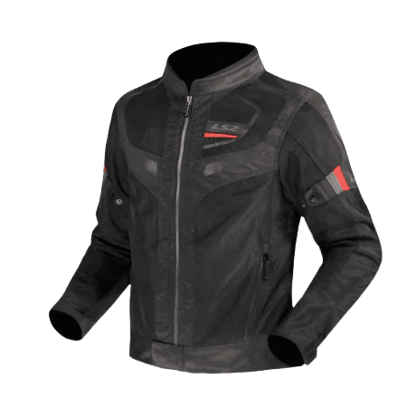 Black motorcycle riding jacket