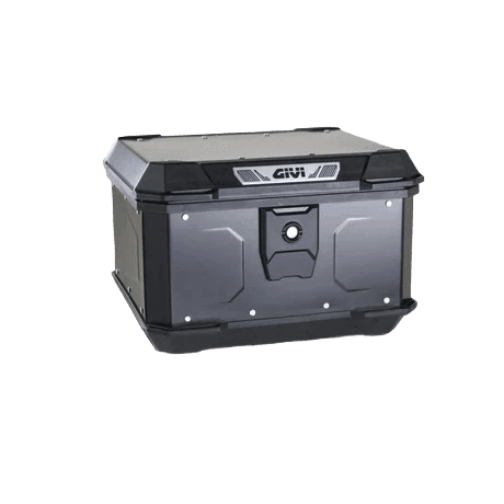 Black motorcycle top box and luggage case