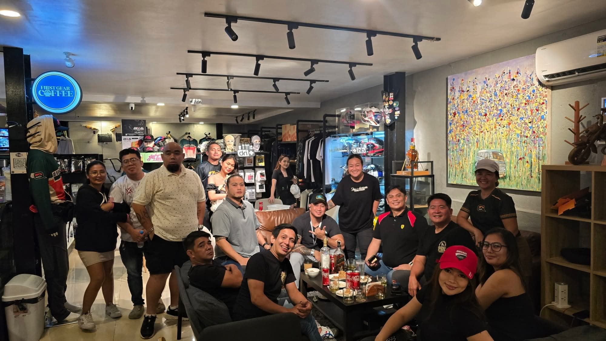 Riders gathering at a SixthGear community meetup